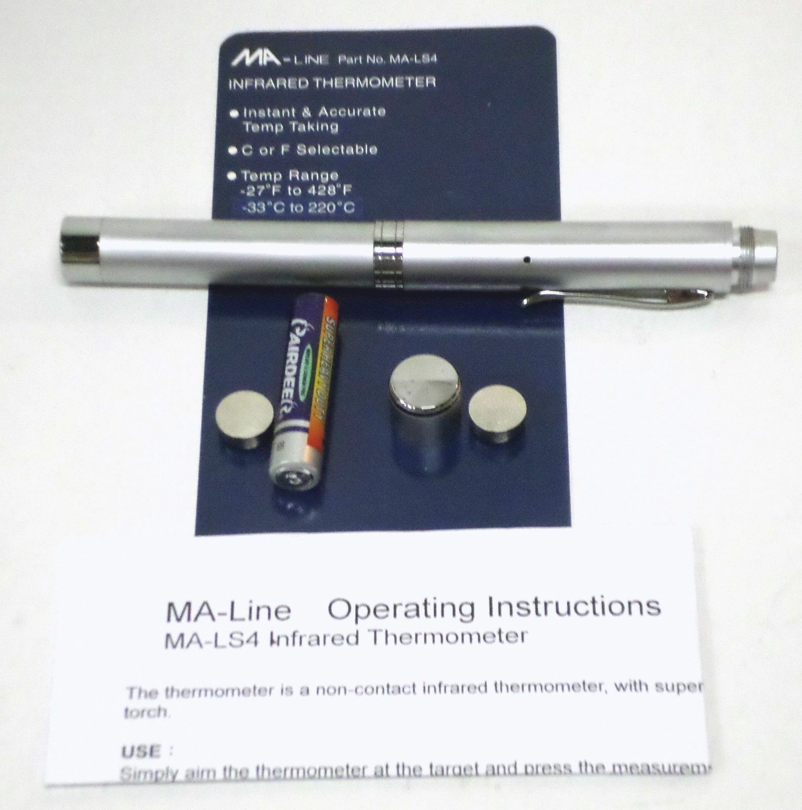 MA-LS4 Infrared Thermometer Tester with Batteries