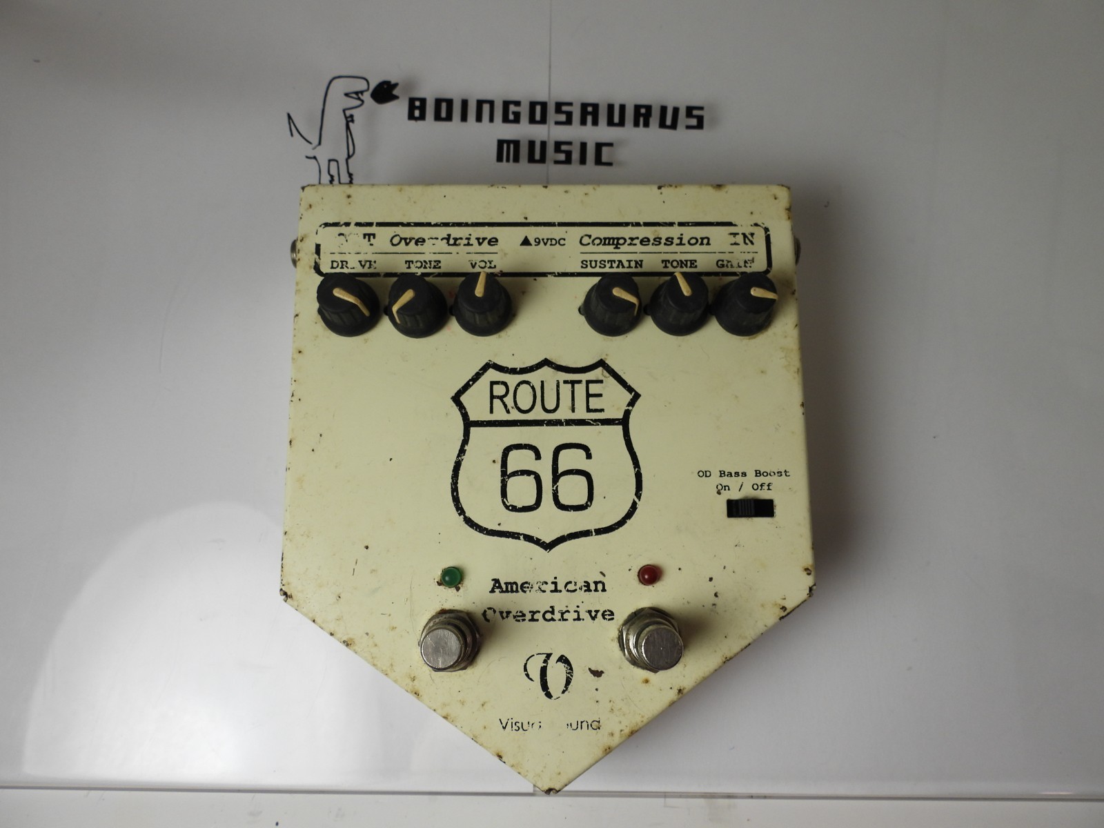 Visual Sound Route 66 American Overdrive Compressor Effects Pedal Version 1 V1