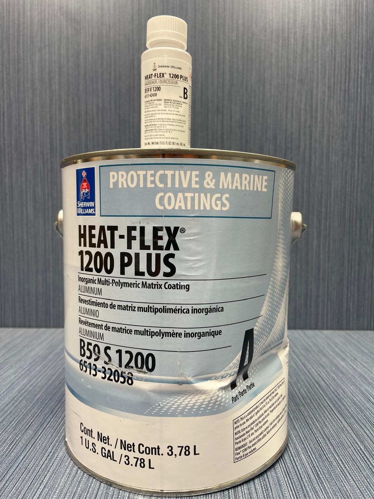 Heat-Flex 1200 Plus Protective Marine Coating Part A & B Hardener Included
