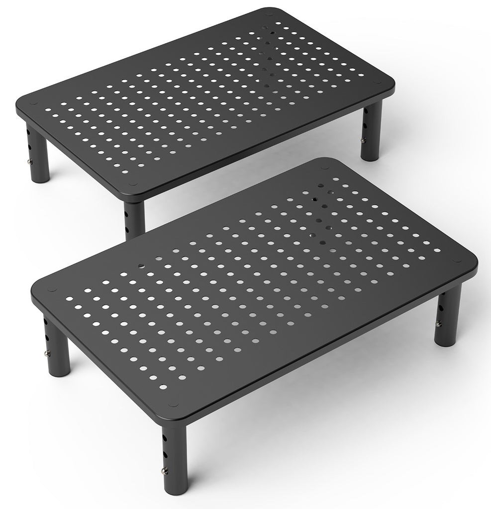 Husky Mounts STM-81-X2 Adjustable Monitor Stand - 2 Pieces