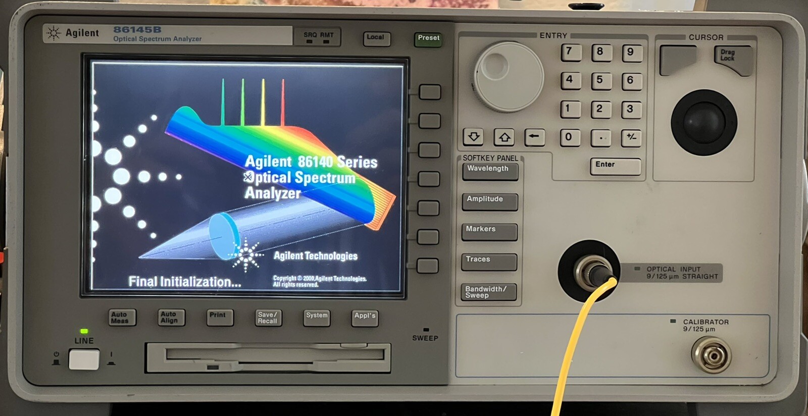 Agilent 86145B -006 US40150415 High Performance Optical Spectrum Analyzer