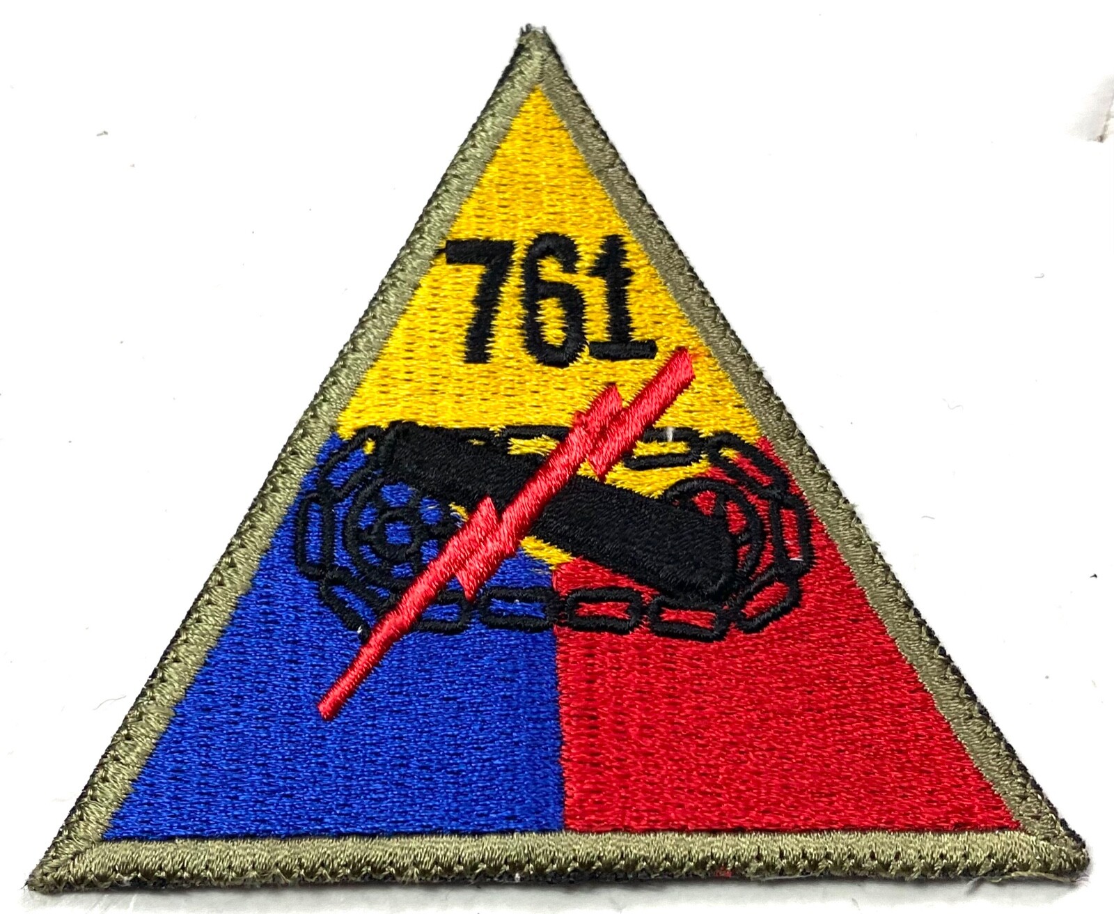 WWII US 761ST ARMORED "BLACK PANTHERS" BATTALION JACKET SLEEVE INSIGNIA PATCH