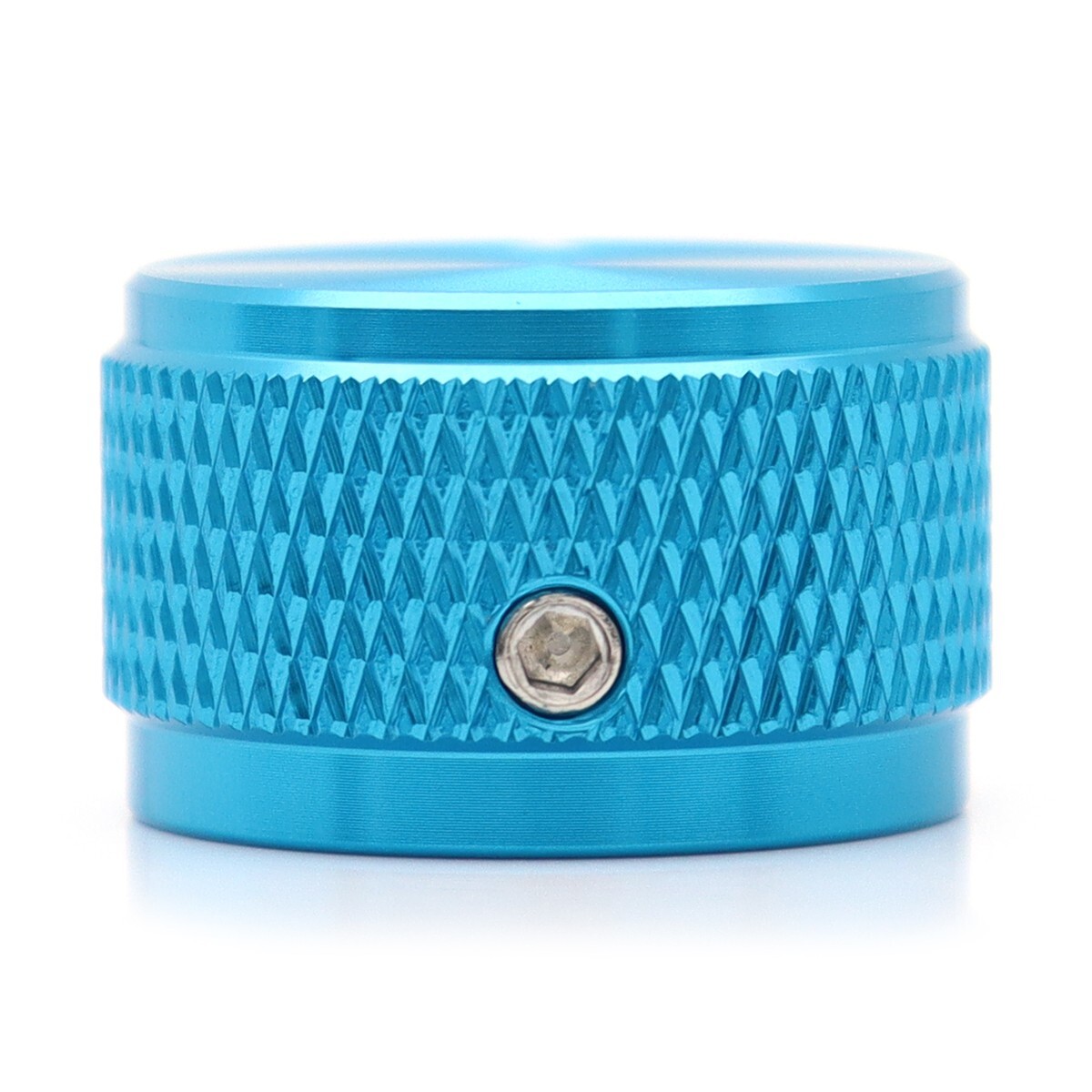 4Pcs Aluminium Alloy Blue Guitar Knobs Volume Audio Pot Control Knurled Knobs