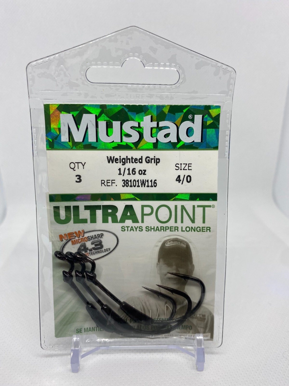 Mustad Ultra Point Weighted Grip Pick Size Free Ship 38101w18 38101w116 38101w18