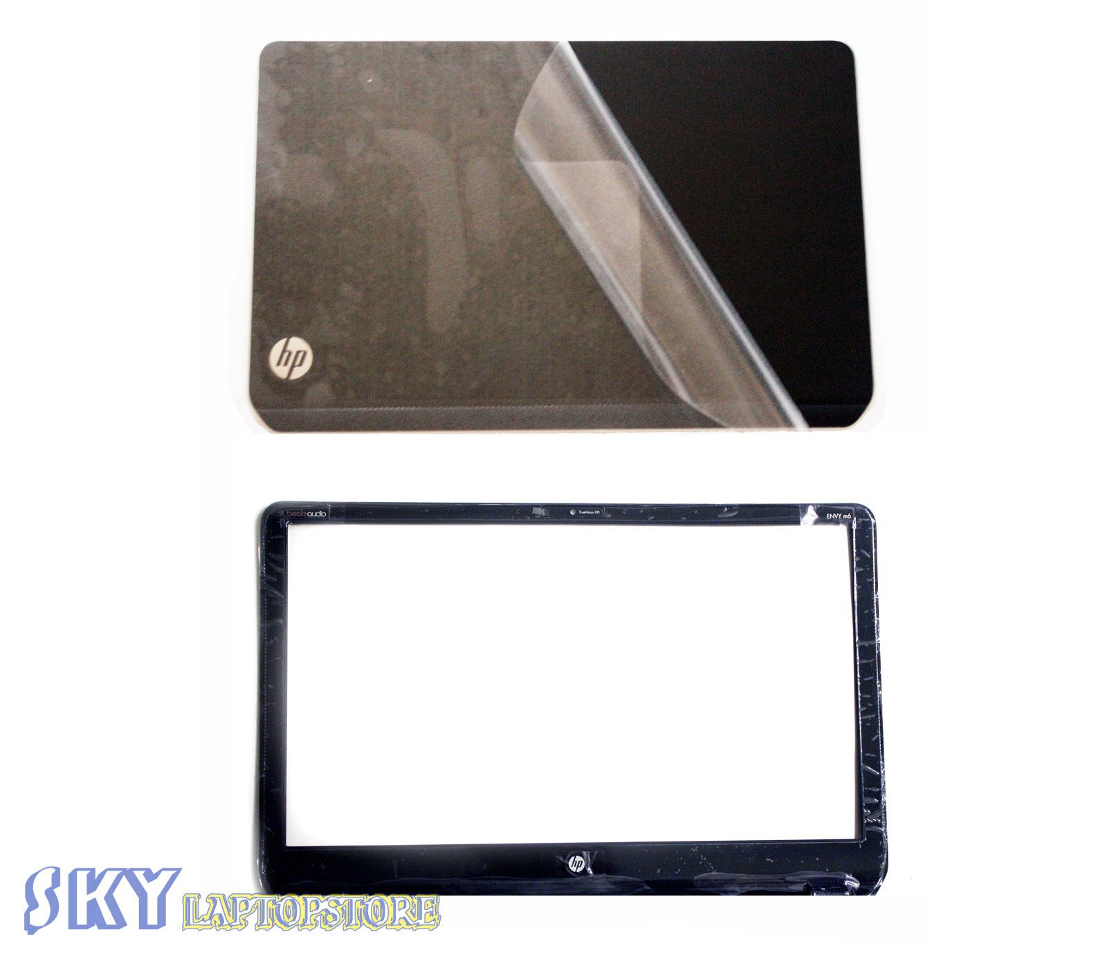 HP Pavilion M6 Series Black LCD Back Cover 686895-001 & Bezel w Protect film