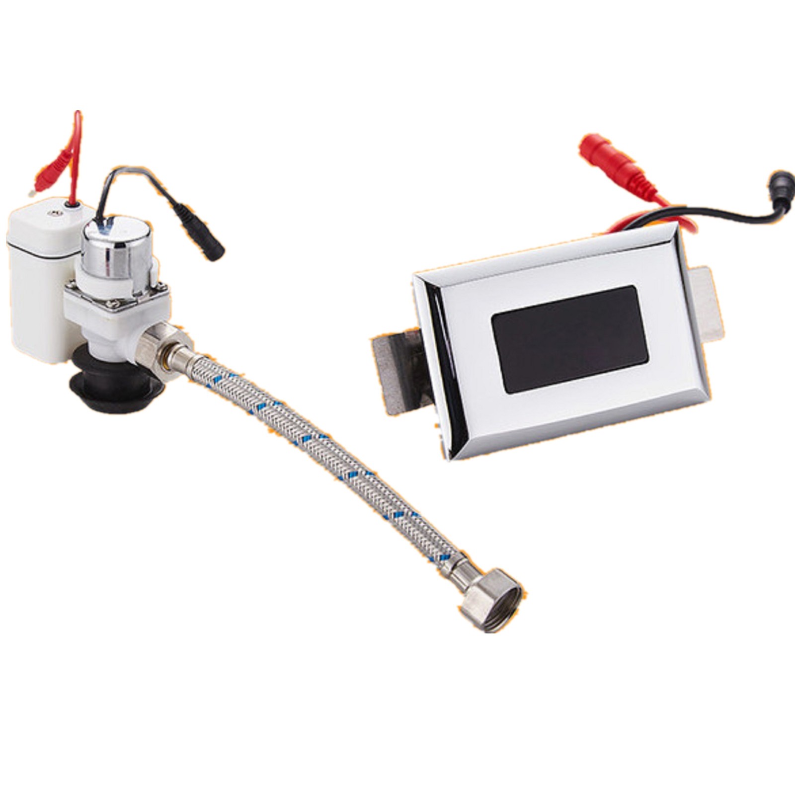Automatic Sensor Standing Urinal Flush Valve Bathroom Electromagnetic Flusher