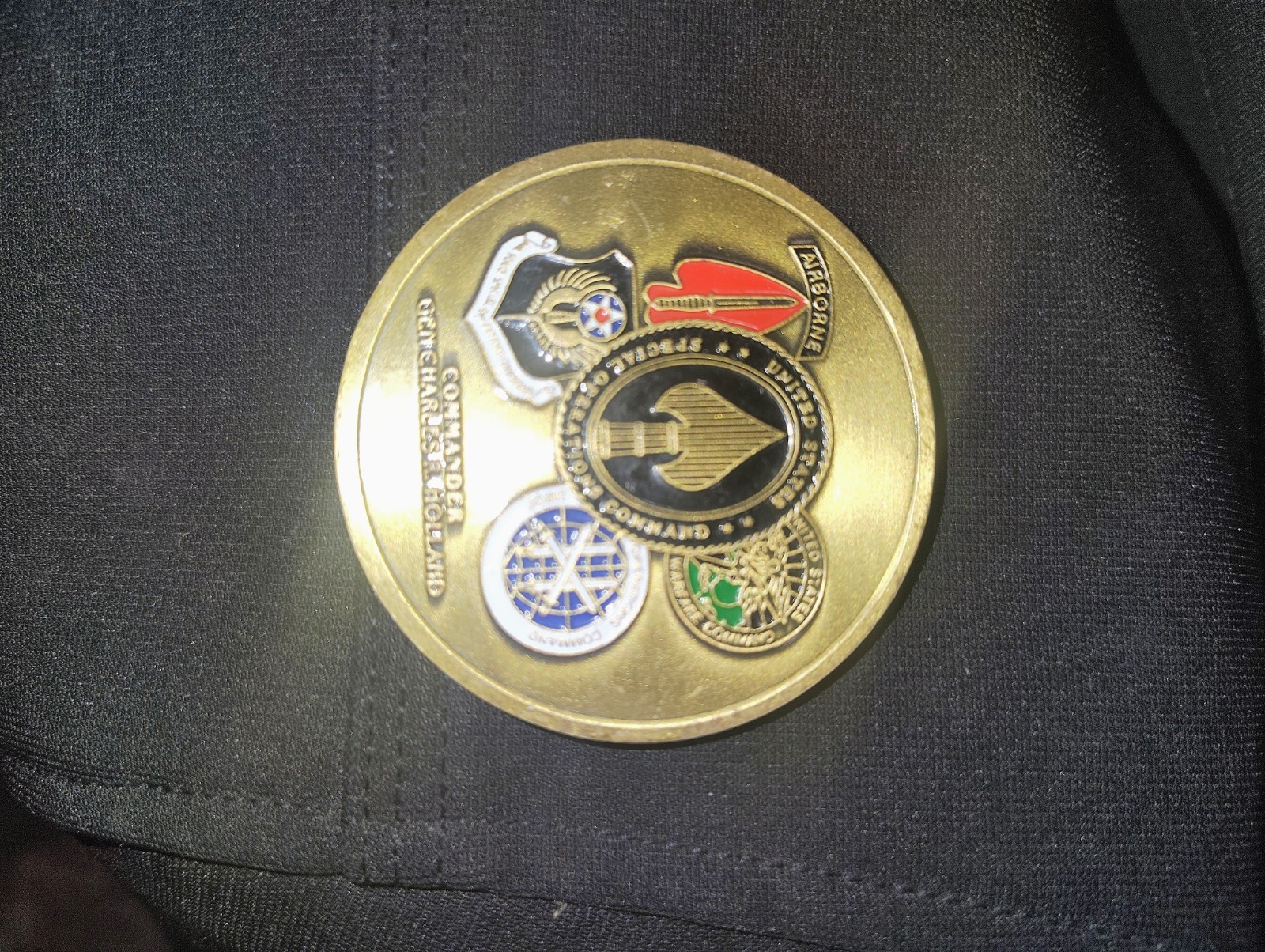 Gen Holland 15th Anniversary US Special Operations Command Challenge Coin