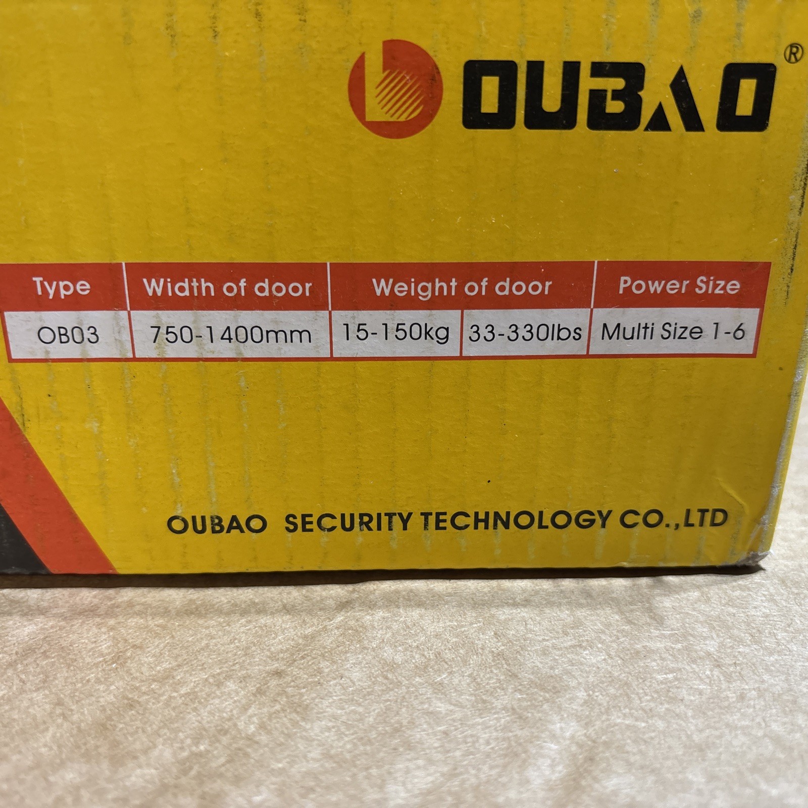 Oubao Commercial Door Closer Model OB03
