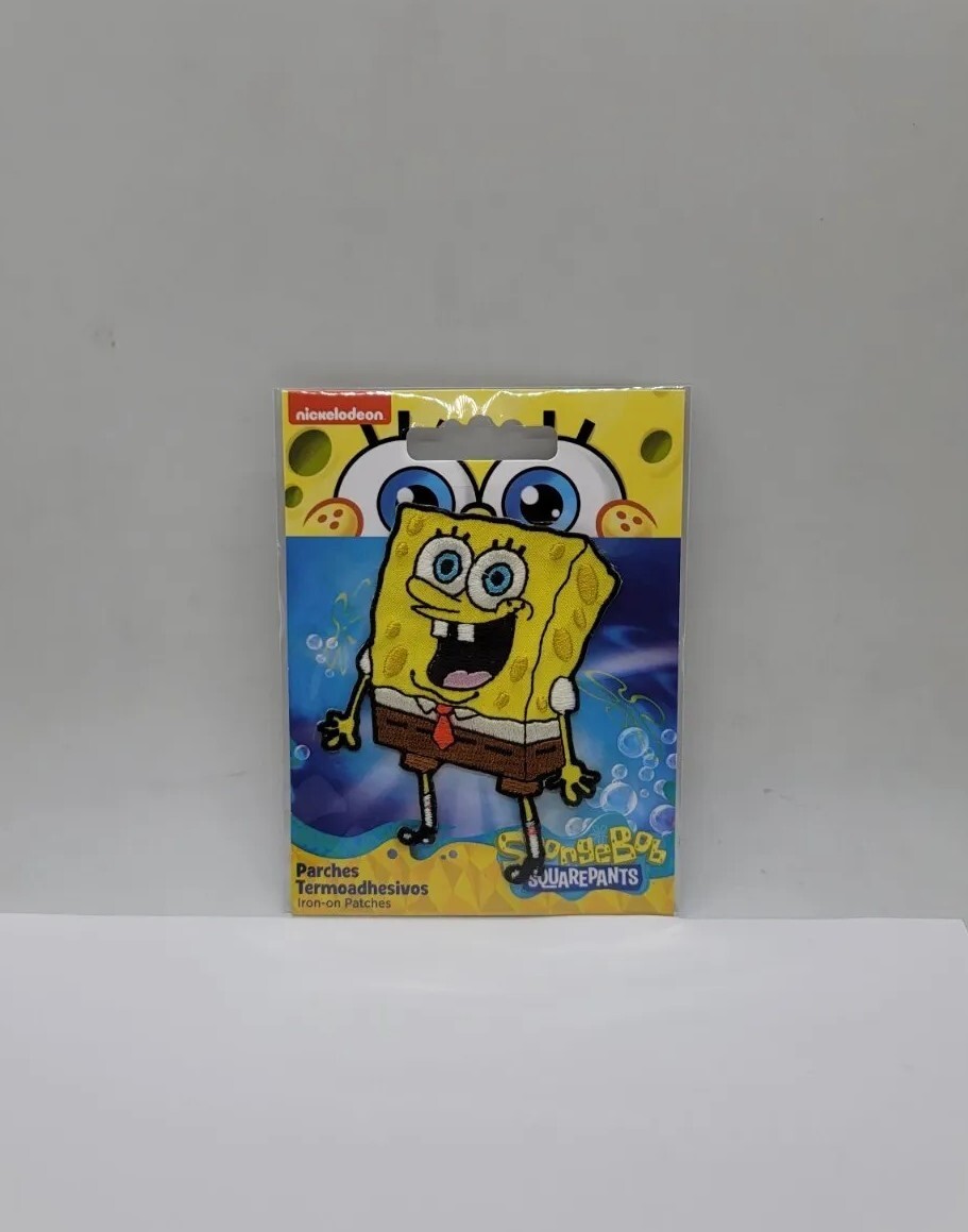 Nickelodeon © Spongebob Iron-On Patch: Excited Spongebob Squarepants New Ship