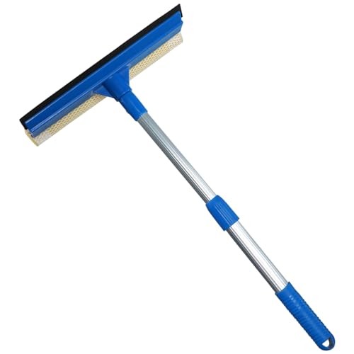 Professional Window Squeegee,2 in 1 Squeegee Window Cleaner with Long