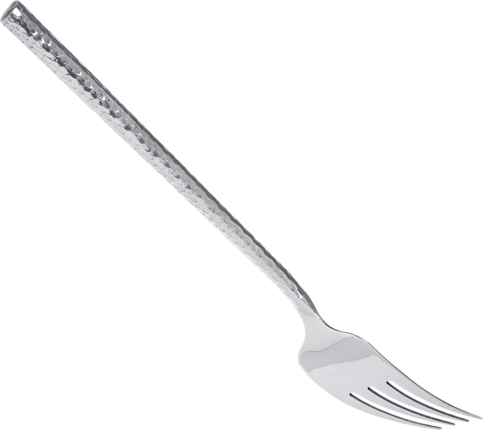 60202 Hammered Stainless Steel Cold Meat Fork 12