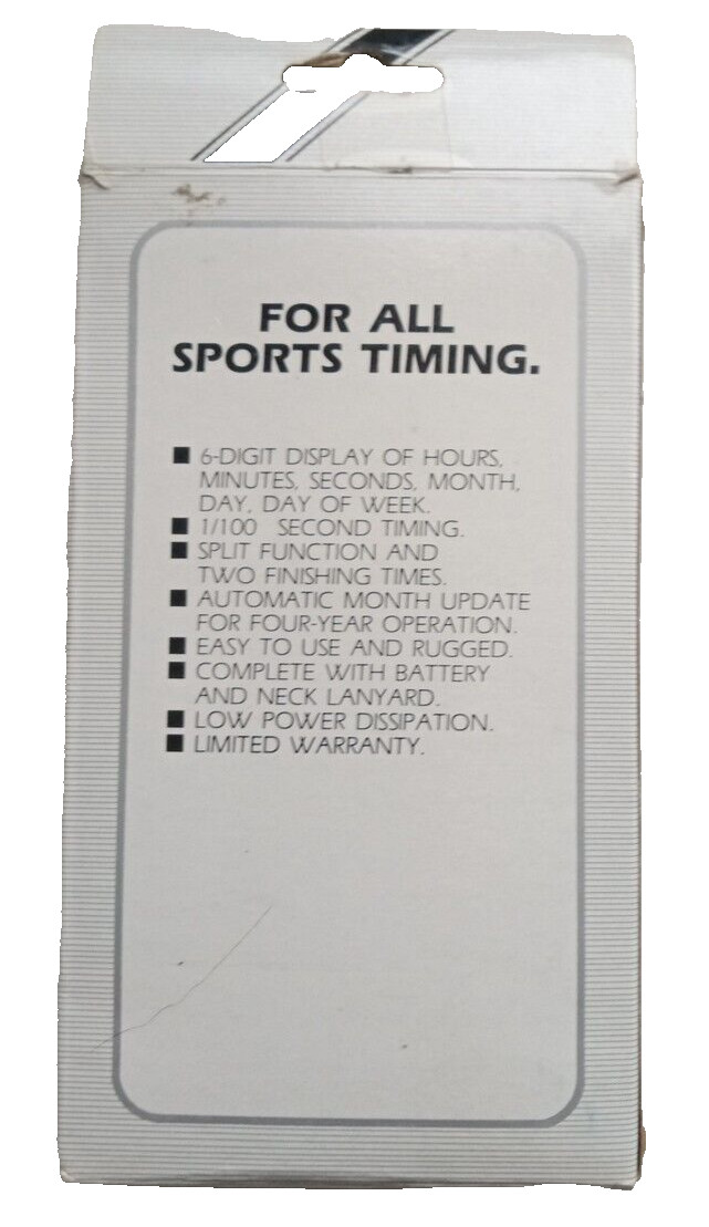 Martin Athletic Stopwatch Timer Model SW 11 Needs Battery, Vintage, Running