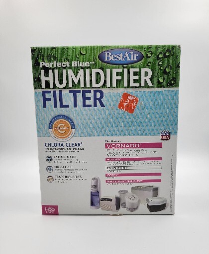 Best Air Perfect Blue Humidifier Filter 2 pk H55 Chlora-Clear Brand New!