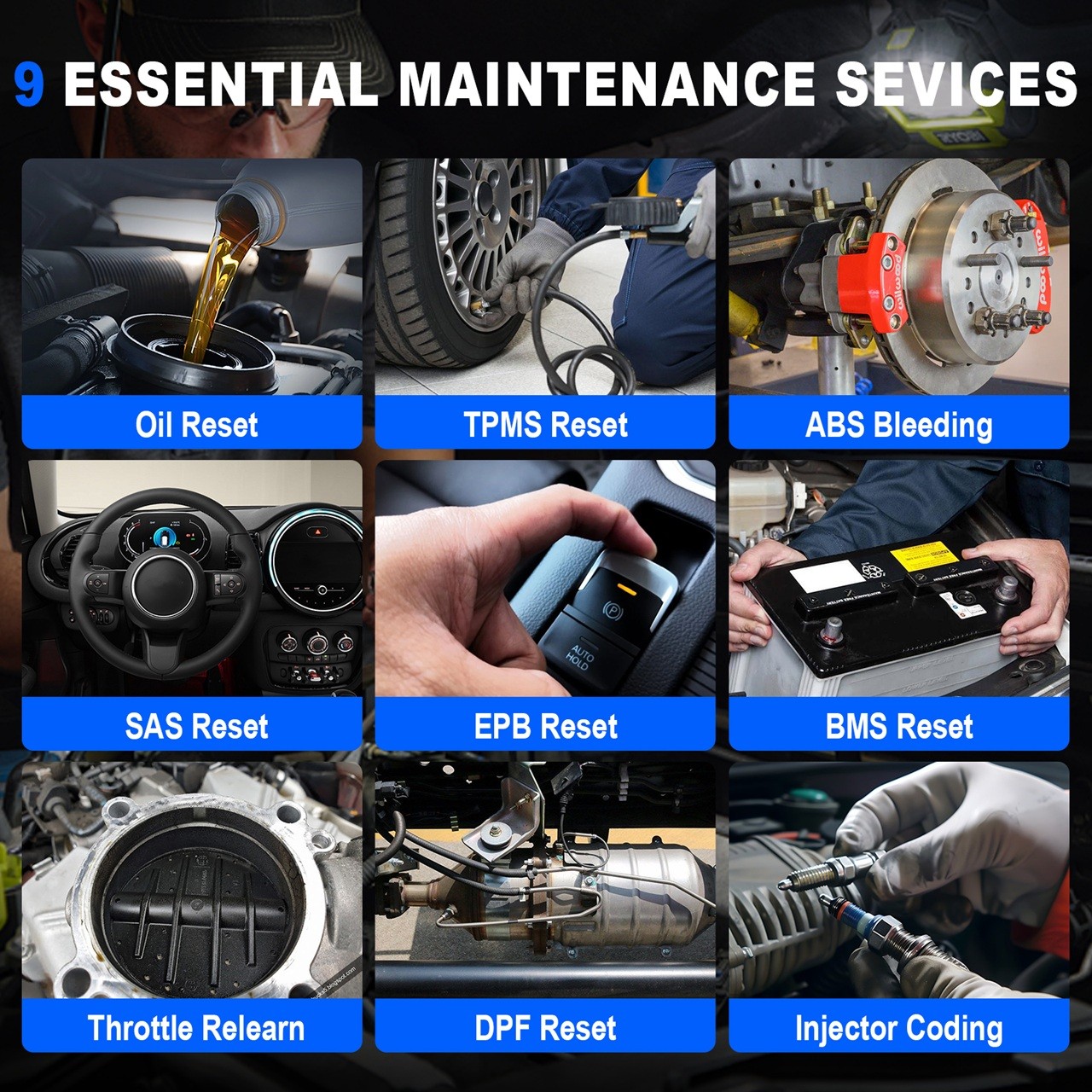 2026 TOPDON AD600 PRO All System Scanner Engine ABS SAS TPMS EPB Diagnostic Tool