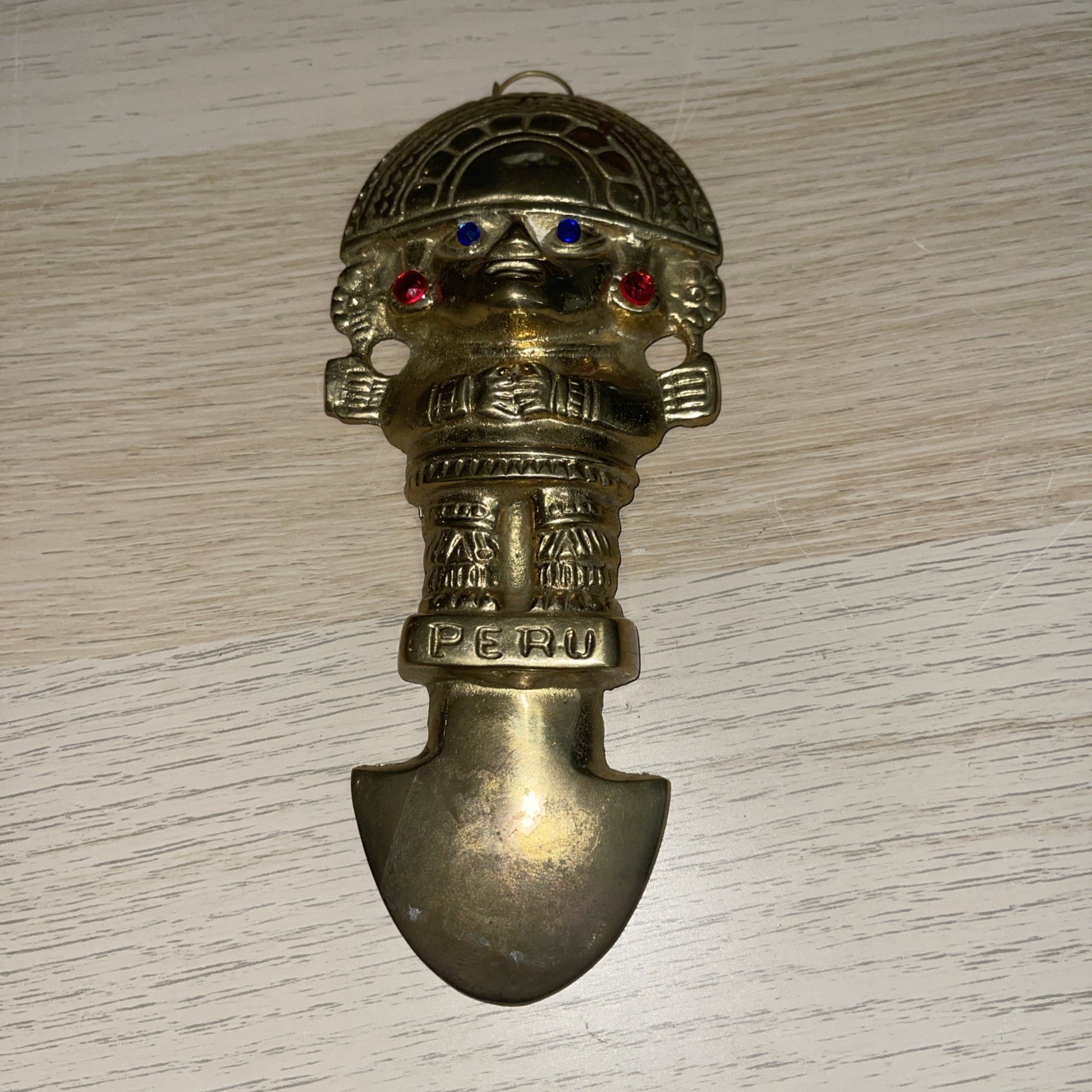 Decorative Solid Brass Perú Ceremonial Tumi Knife