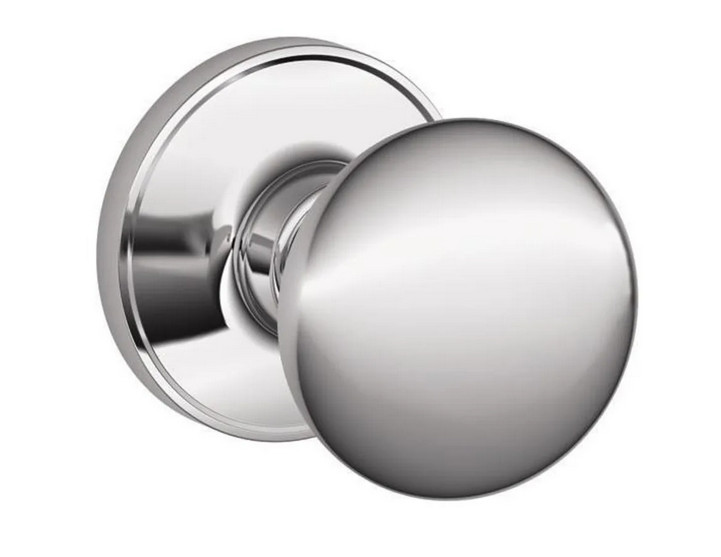 1 SCHLAGE J10 STR 625 J Stratus Bright Chrome Round Passage Door Knob