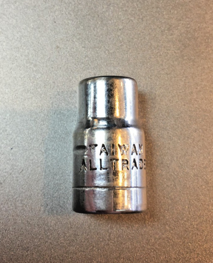 ALLTRADE 1/4" SOCKET, 6 POINT, 1/4" DRIVE, TAIWAN