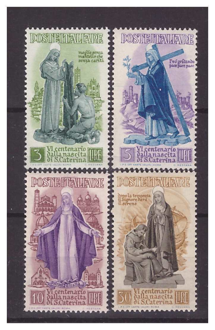ITALY 1948 - SANTA CATERINA NEW SERIES * * MNH