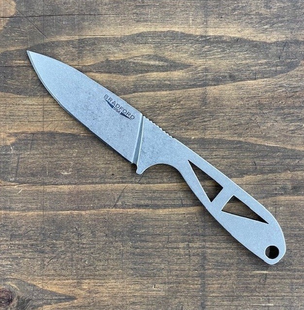 Bradford Knives G-Necker Fixed Knife 2.75" Nitro V Steel One-Piece Construction