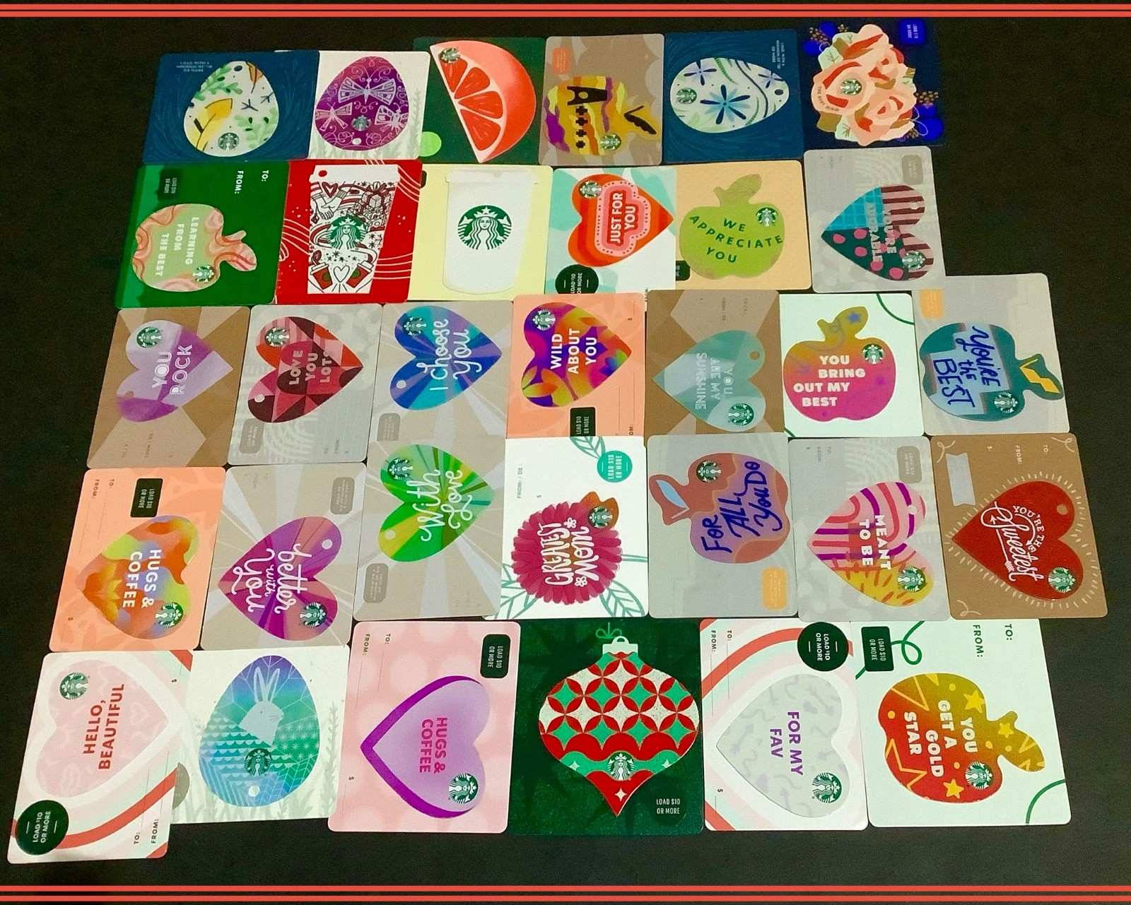 🇨🇦 CANADA STARBUCKS EASTER/ MOTHER’S DAY/ VALENTINES GIFT CARDS (32 CARDS) NEW