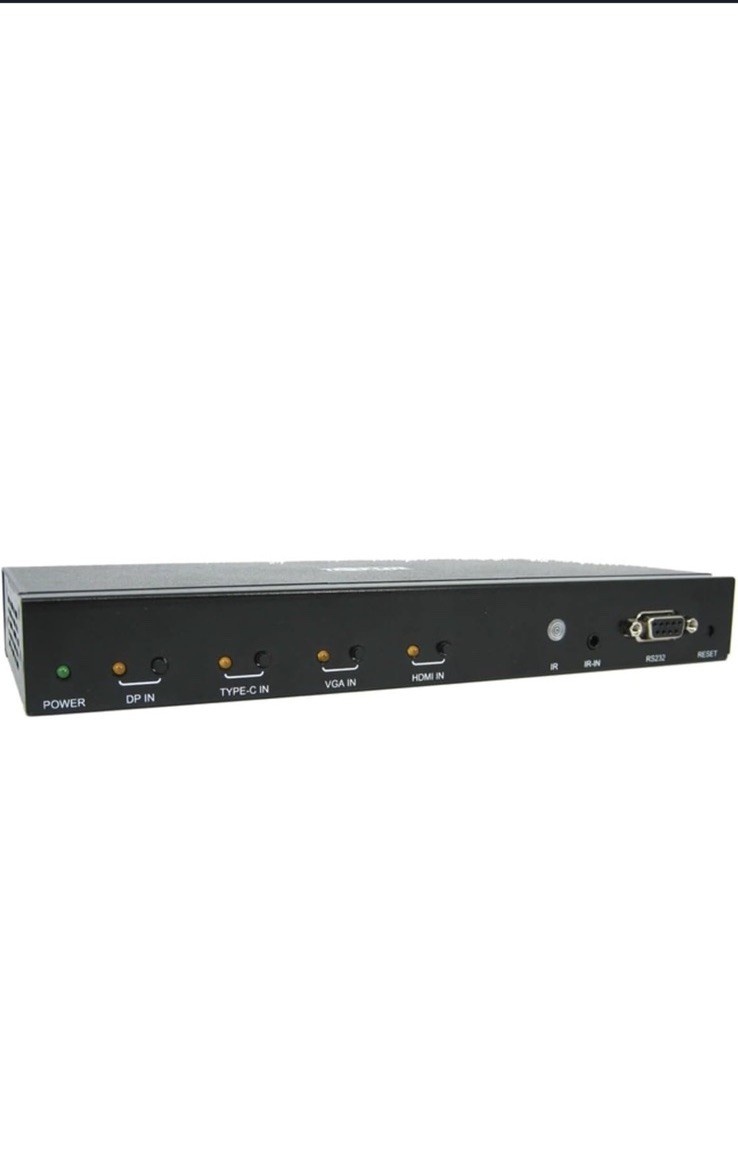 Tripp Lite 4 Port Presentation Switch, 4K 60 Hz, HDMI, DisplayPort