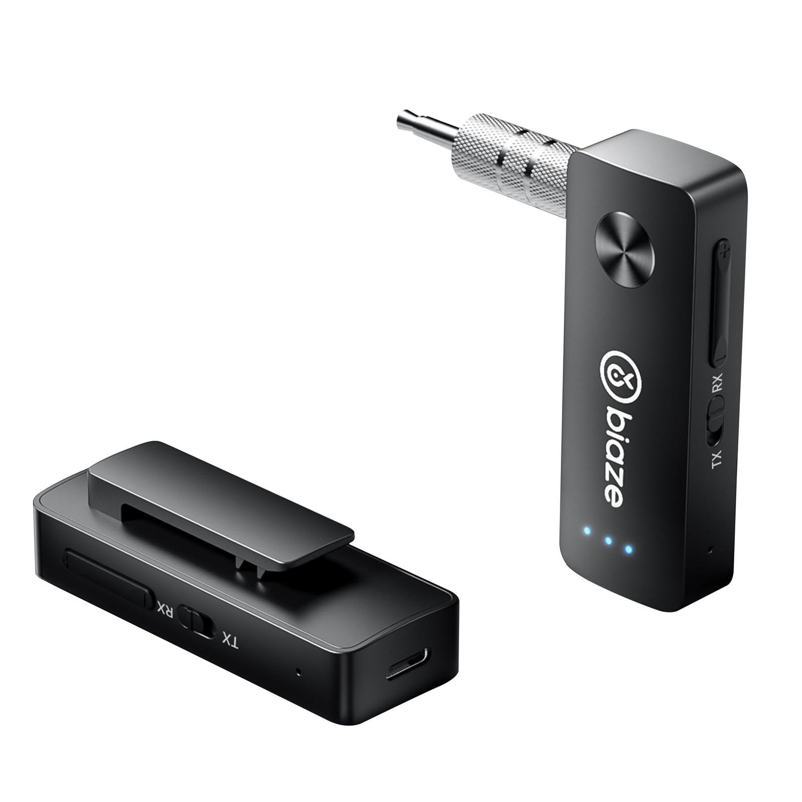 Bluetooth 5.3 Transmitter and Receiver, Plug and Play 3.5mm Audio Adapter, Wi...
