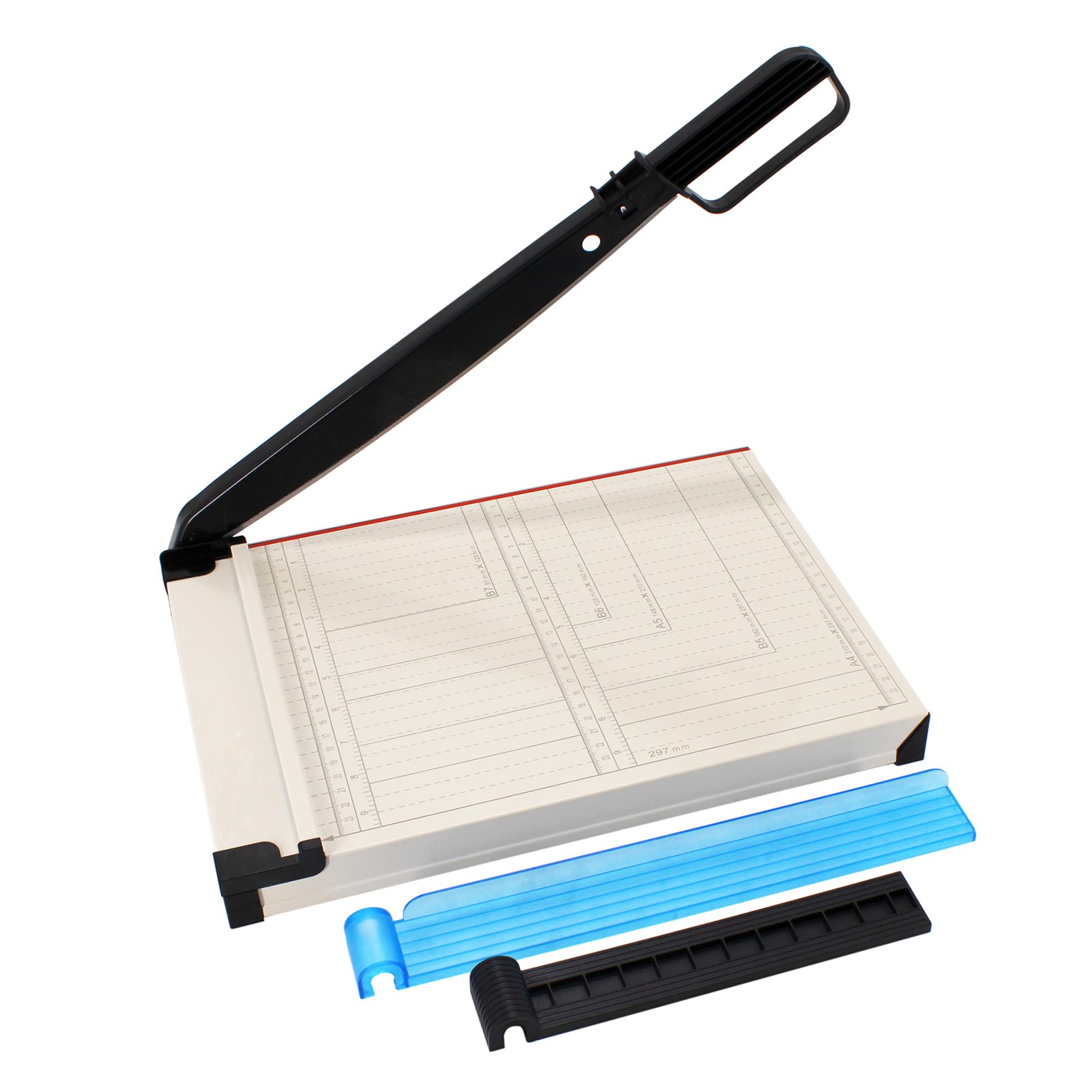 12-Inch Guillotine Paper Trimmer, Metal & ABS, 12 Sheet Capacity, Magnetic Clamp