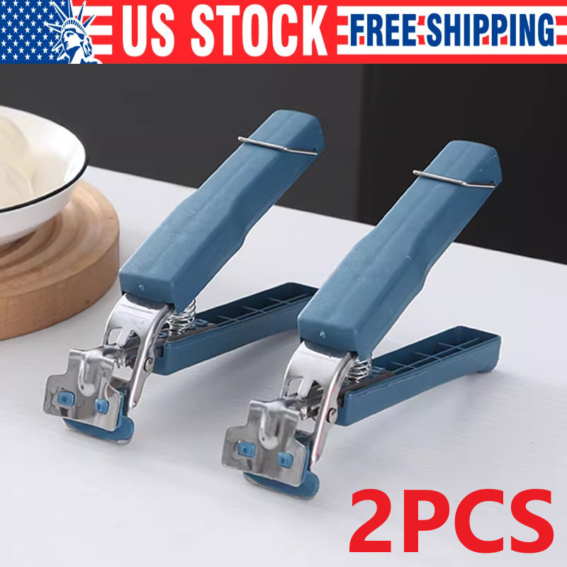 2PCS NEW Gripper Clip Moving Hot Plate Bowls Food Out for Pot Microwave Oven US