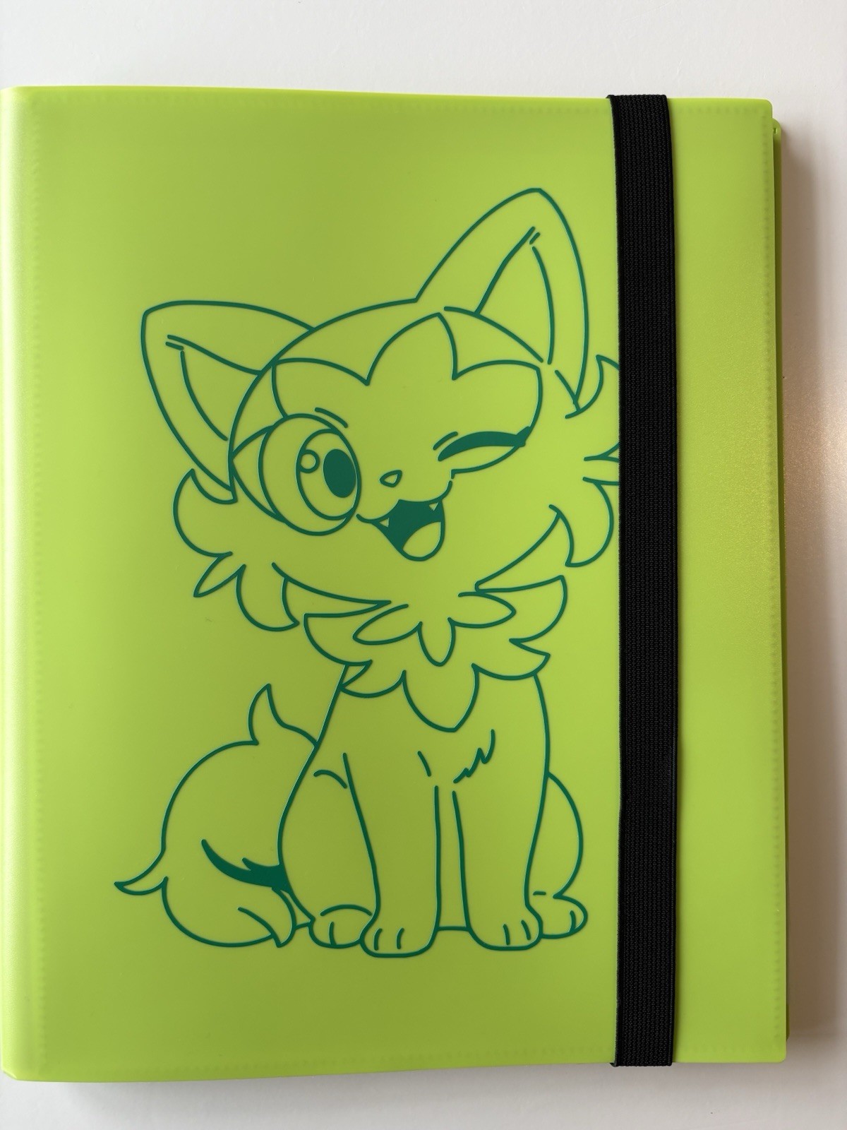 9 Pocket - Strap Binder - 360 Side Loading - Light Green Sprigatito