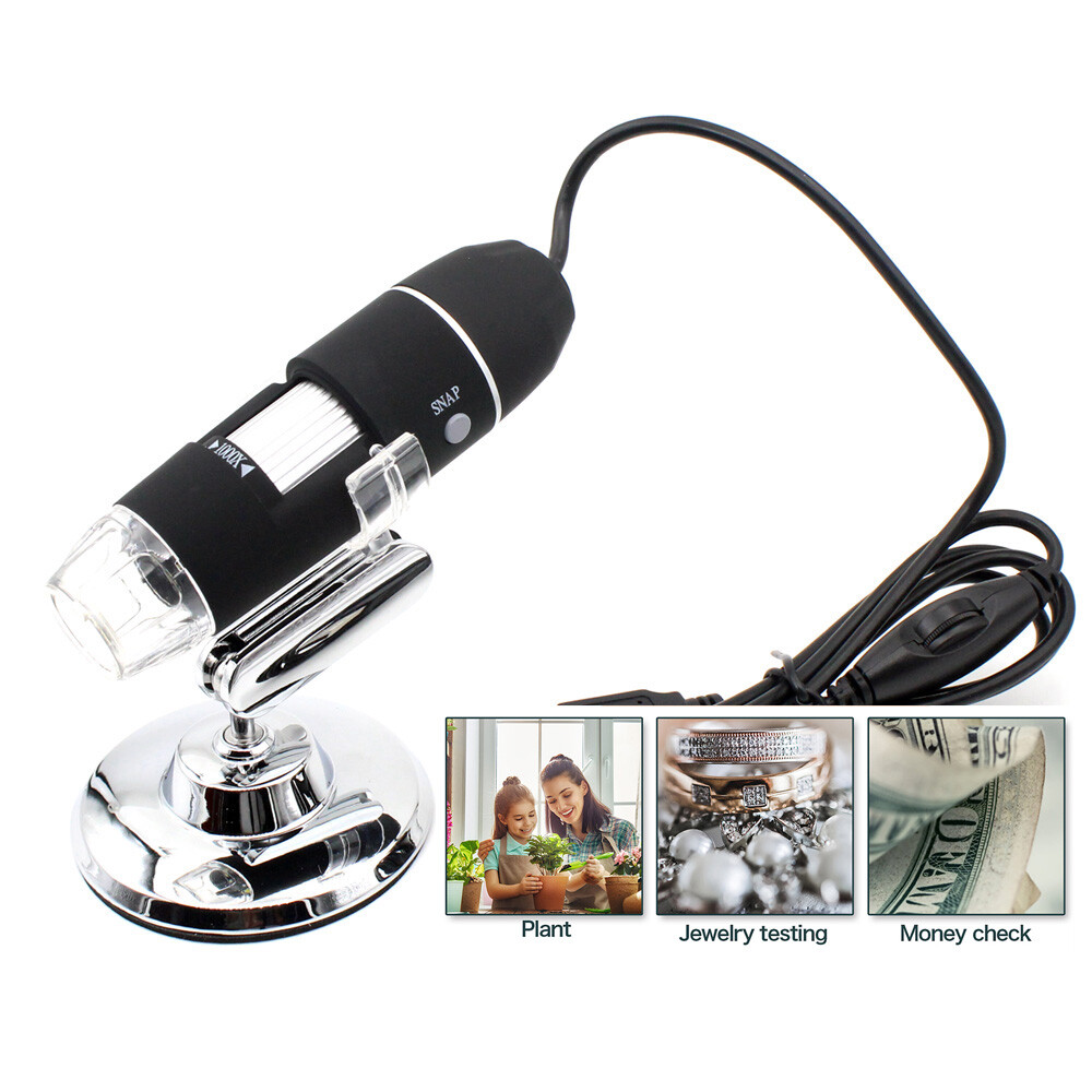 3In1 1600X USB Microscope Digital Cam Magnifier Endoscope for PC Android Phone