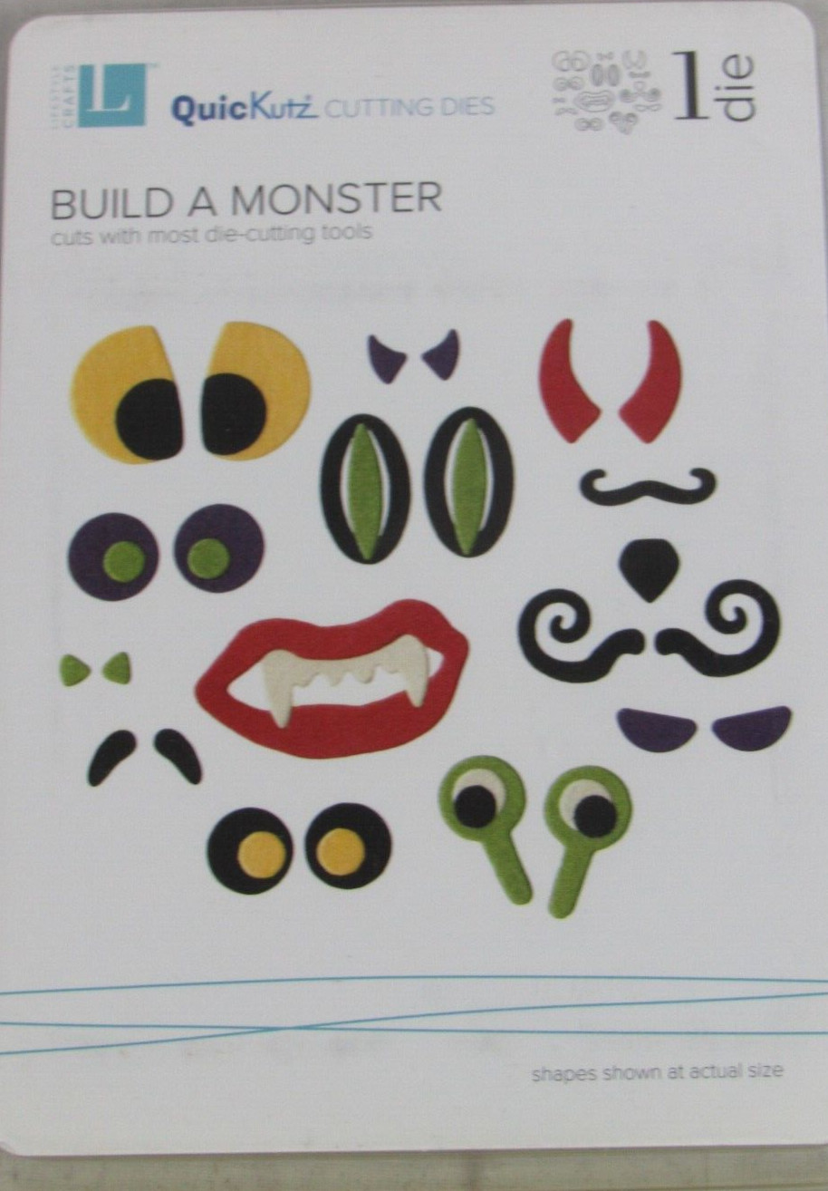 QuicKutz/Lifestyle Crafts Build a Monster 4x4, 1 Cutting Die Set DR0366