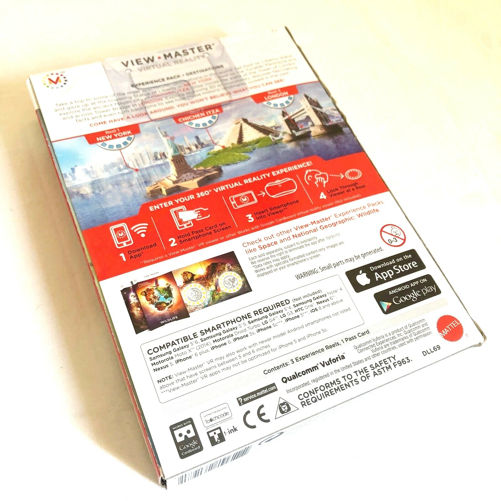 2 Pack New Viewmaster Space & Destinations Smartphone Virtual Reality
