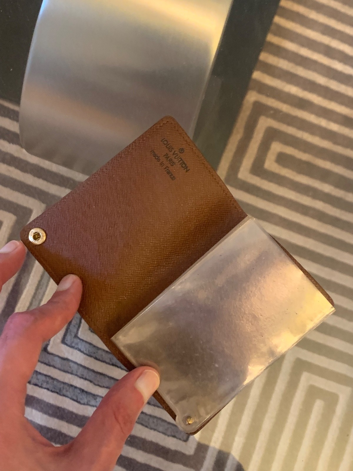 Authentic Vintage Louis Vuitton Monogram Pression Cards Case !