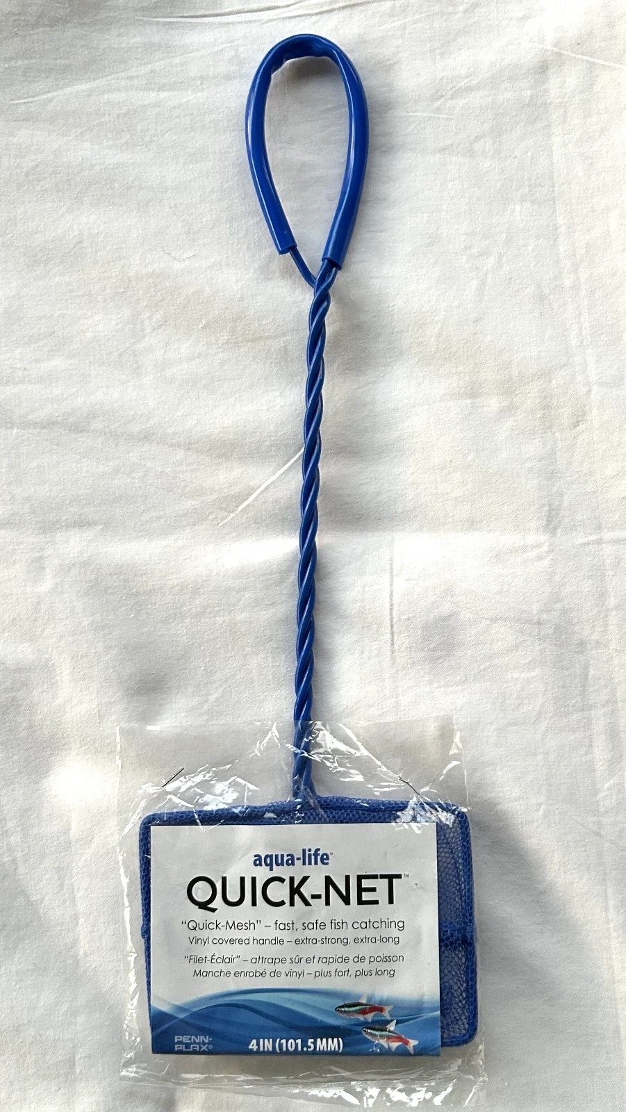 Penn-Plax Aqua-Life 4" Mesh Quick-Net Aquarium Net , Blue Strong & Durable