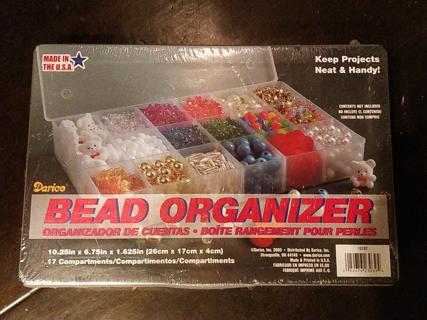 17 Slot Compartment Storage Box Bead Organizer Tray Findings Sealed