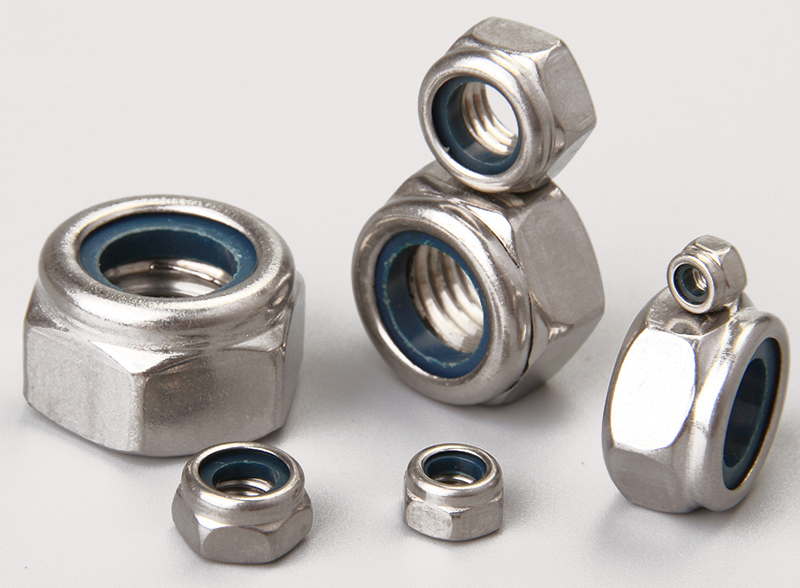 Stainless Steel 304 SS Hex Nylon Lock Nuts Metric M2 M2.5 M3 M4 M5 M6 M8 M10