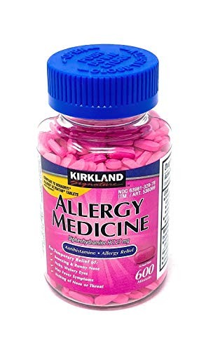 Kirkland Diphenhydramine 25mg Allergy Relief 600 Tablets Antihistamine