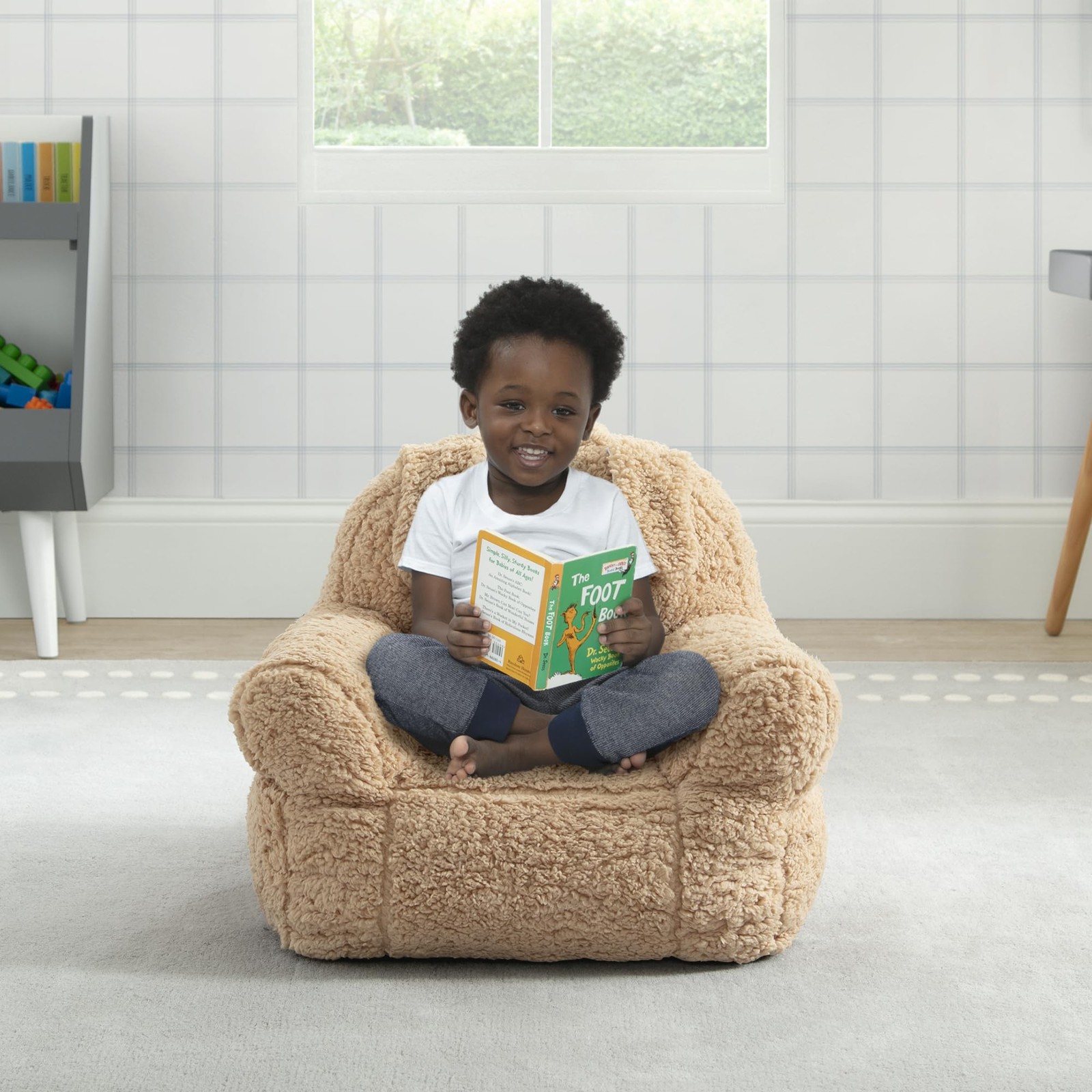 Delta Children Cozee Buddy Dog Chair - Ultra-Cozy Kids Seating