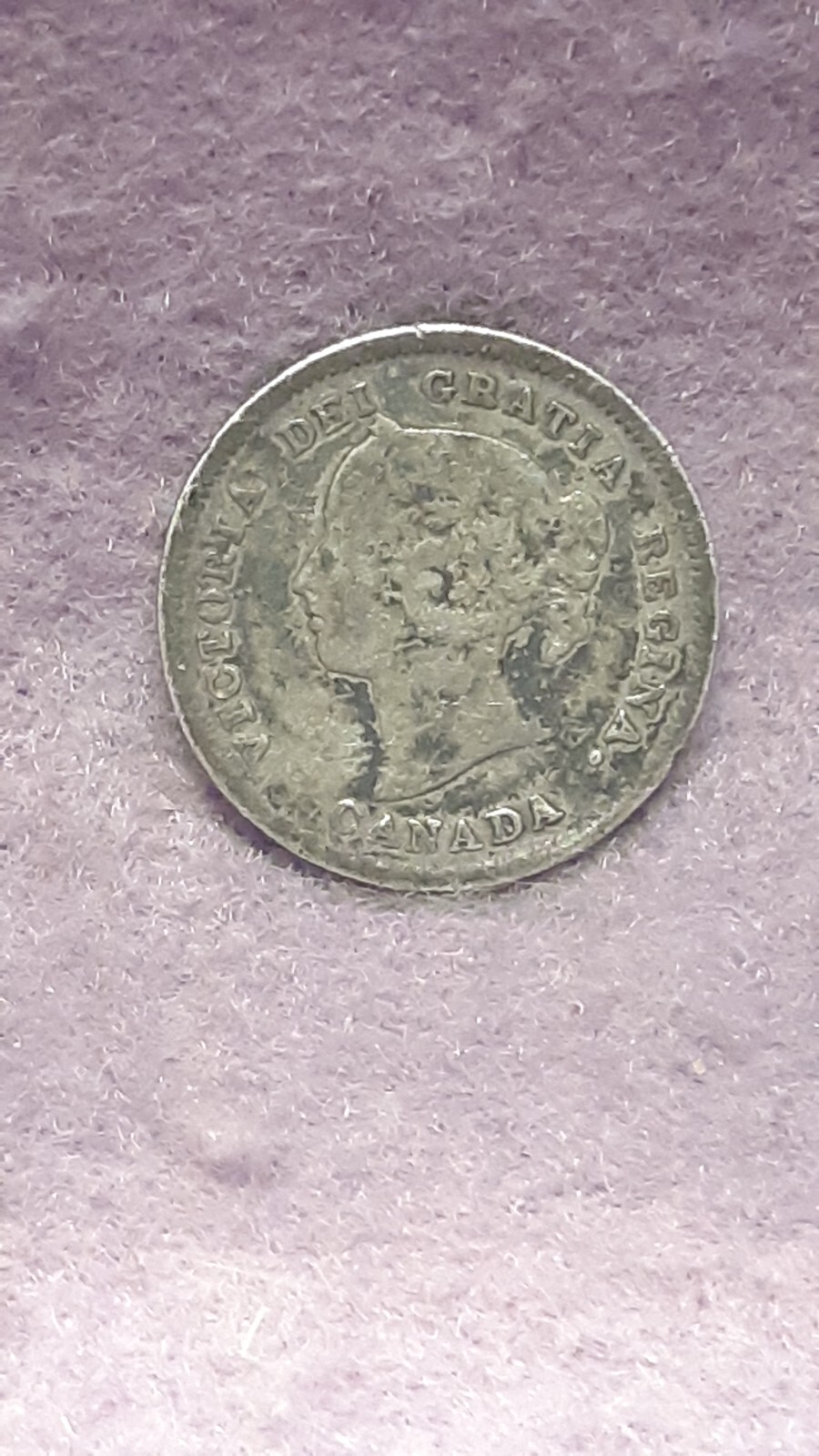CANADA  ~ 1887 ~ 5 CENTS ~ SILVER ~ VG