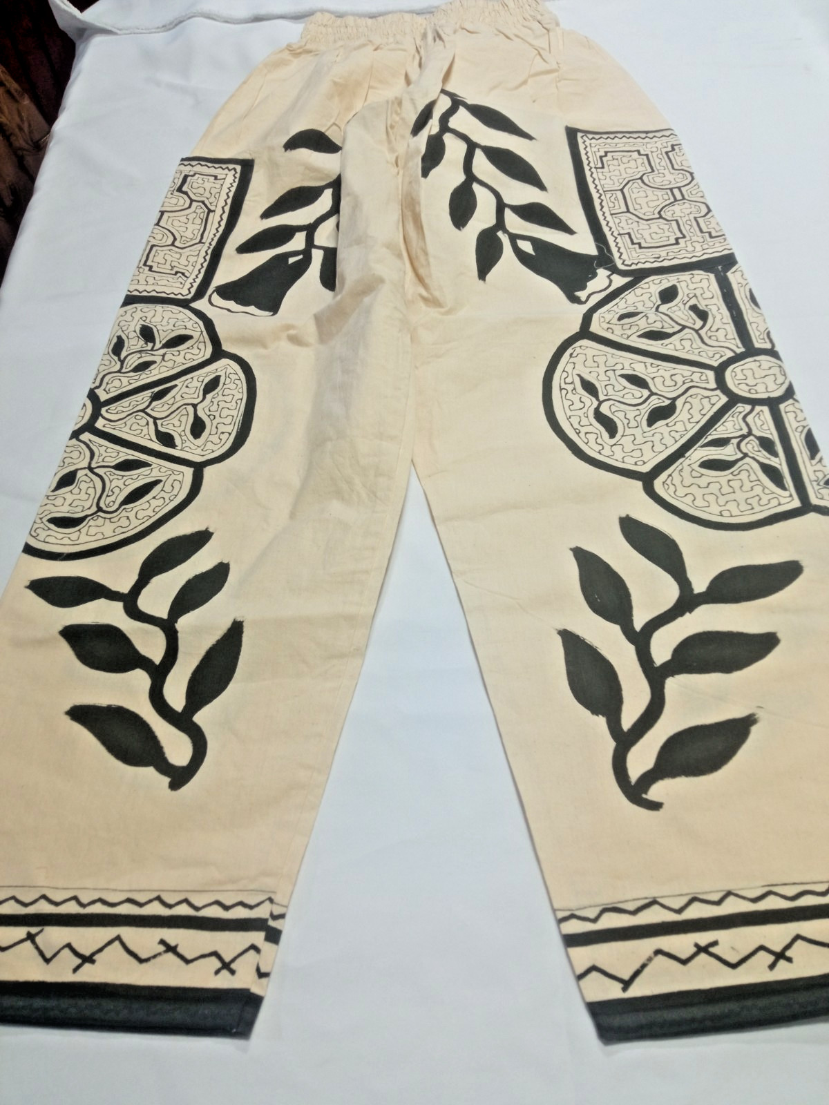 Shipibo Native unisex painted pants