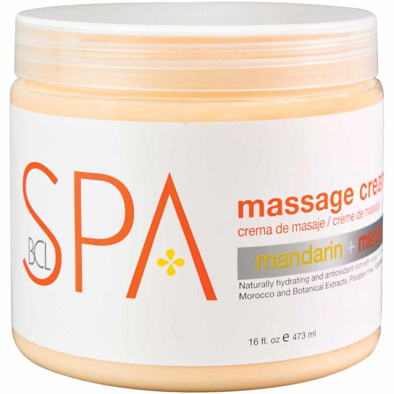 BCL SPA 16 oz. Massage Cream Mandarin + Mango