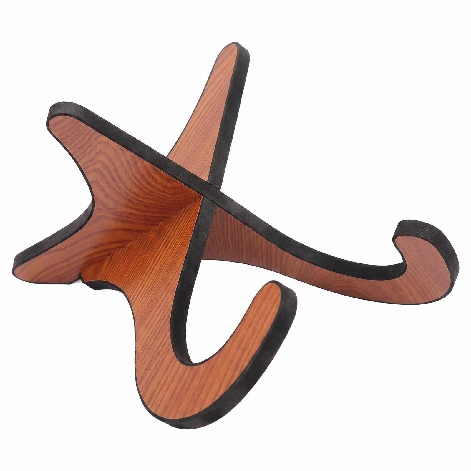 Ukulele Stand Floor Wooden Portable Folding Universal X frame Sturdy Non-Slip...