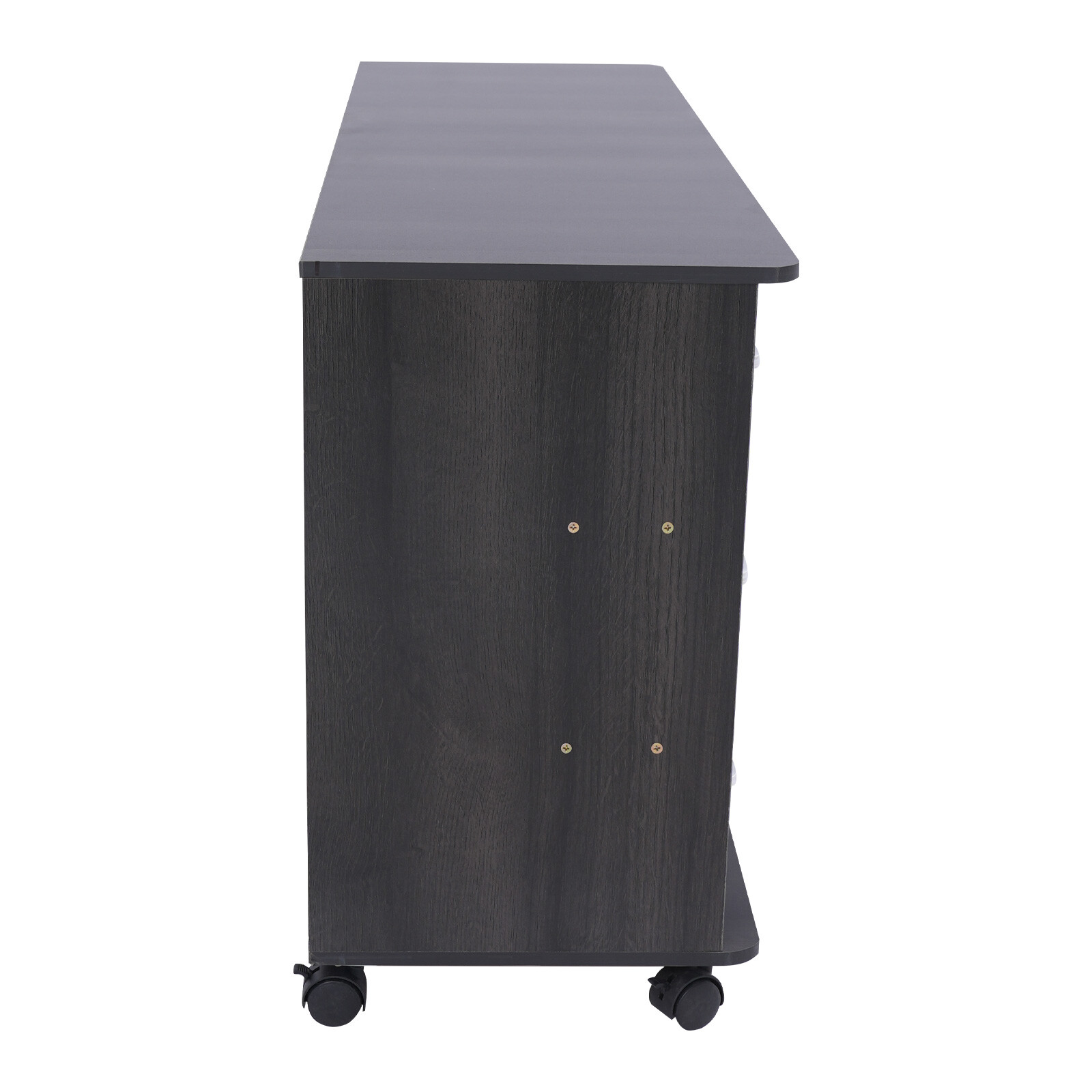 3 Drawers 2 Compartments Mobile File Cabinet Locking File Cabinet MDF 1 Cabinet