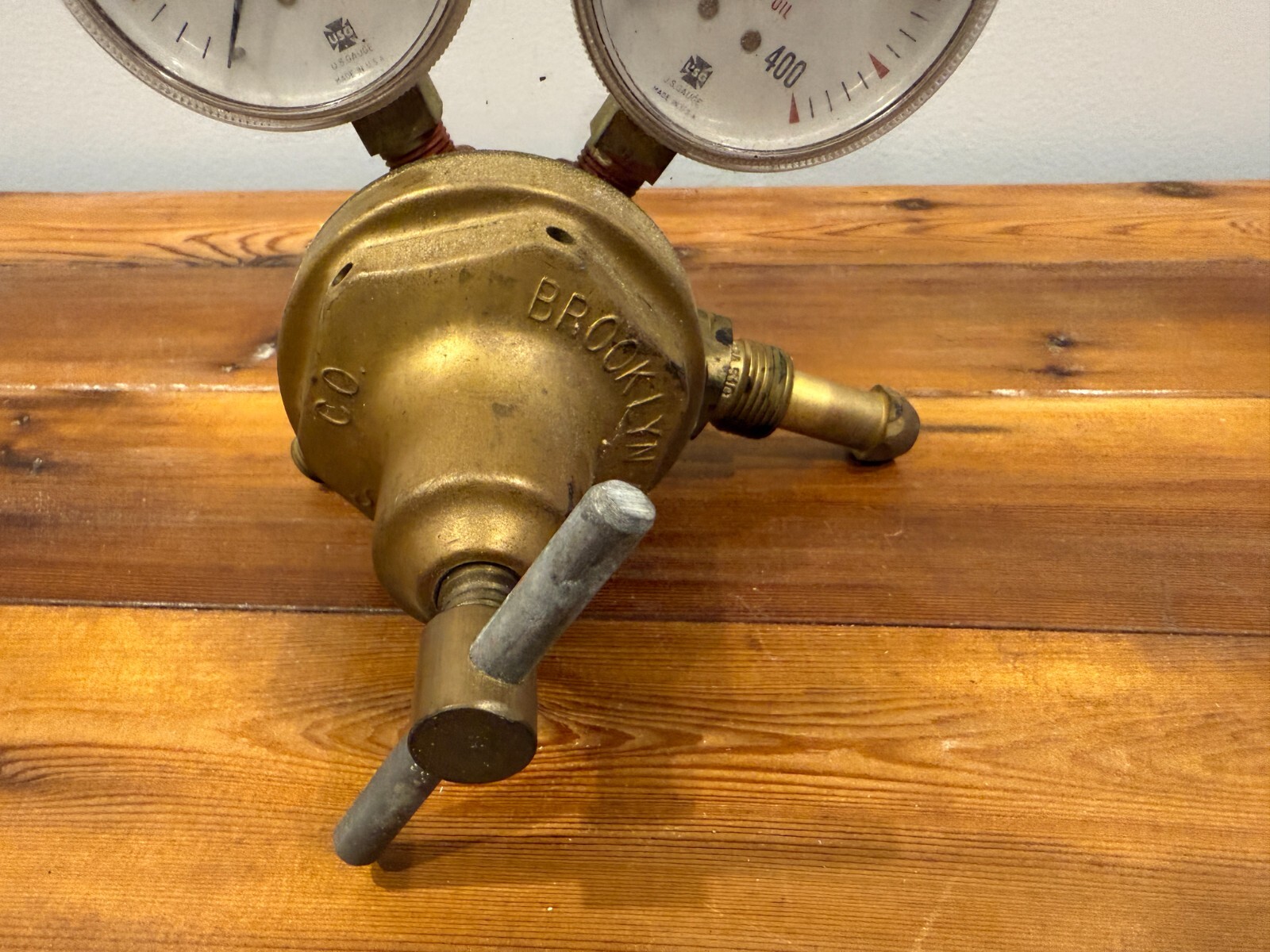 Brooklyn NY Acetylene Oxygen Brass Regulator S-S Co.