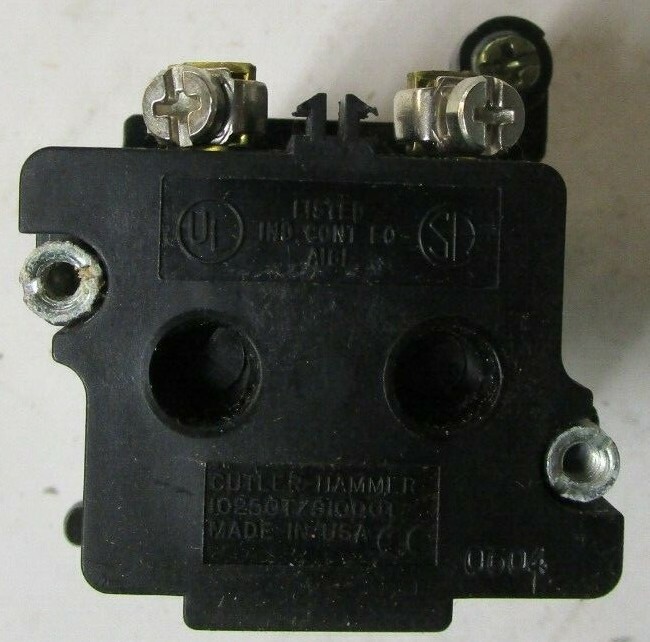 Cutler Hammer E34XB120 Corrosion Resistant Pushbutton 10250T 91000