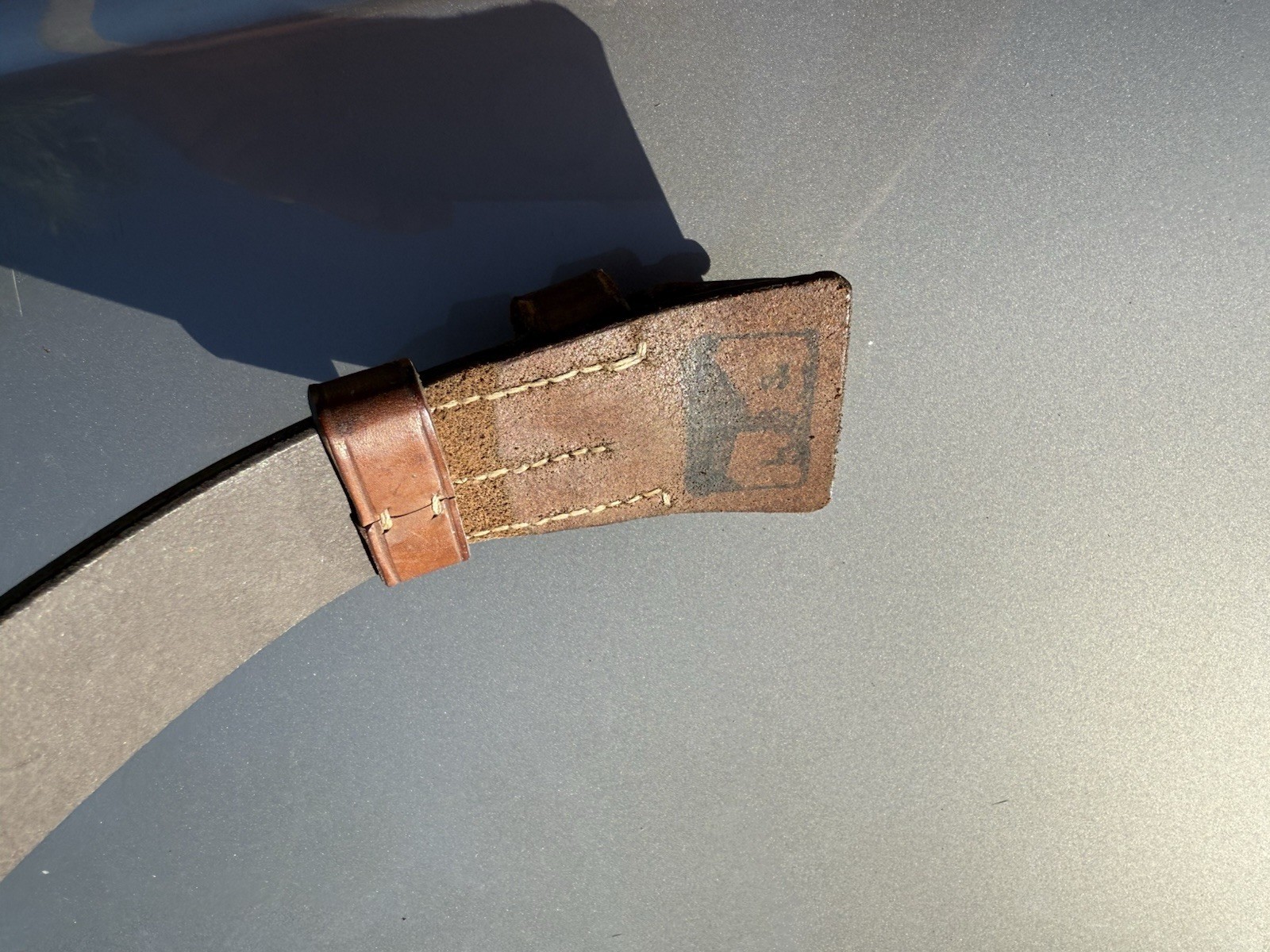WW2 German belt buckle leather