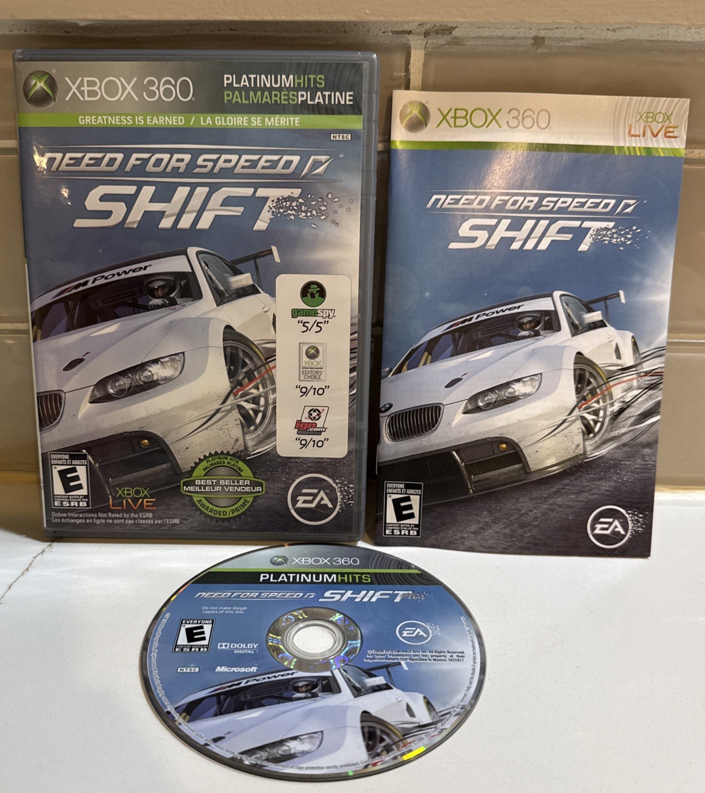 Need For Speed Shift Xbox 360 Game Complete