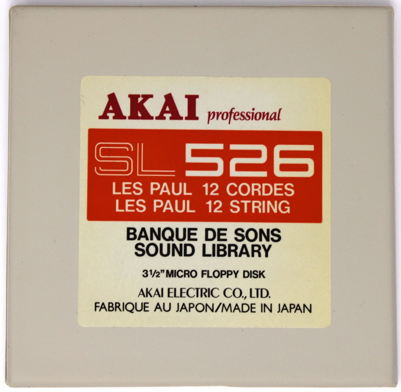 Akai SL526 Les Paul 12 String S900 Format Floppy Disk Banque De Sons