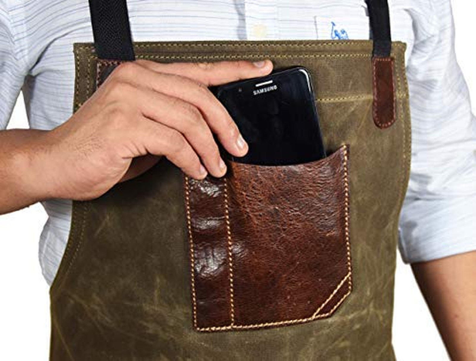 One Size Fits Utility Apron | Adjustable Cross-Back Straps | Multi-Use Shop A...