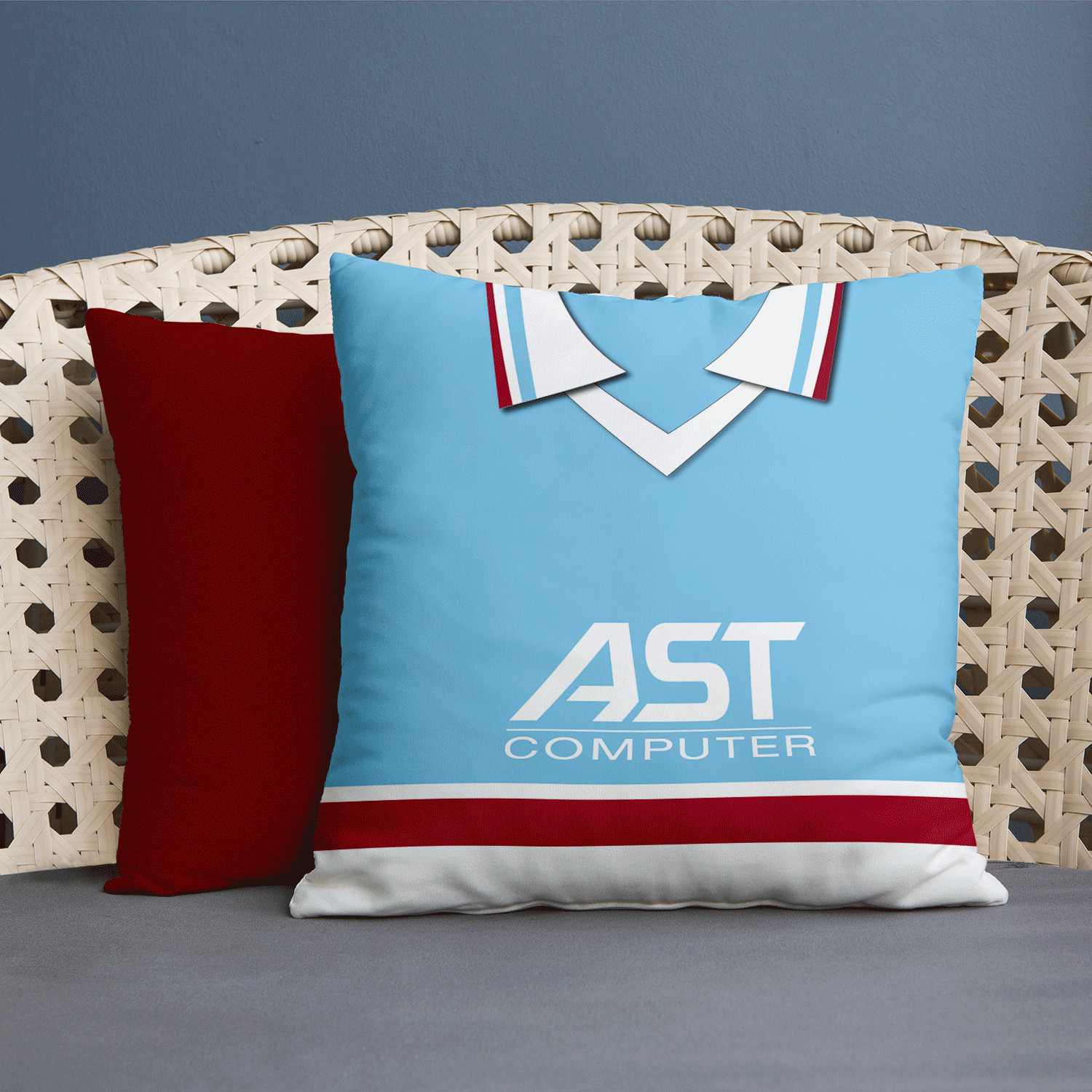 Holte Enders 1983 Home Shirt Personalised Retro Football 45cm Scatter Cushion